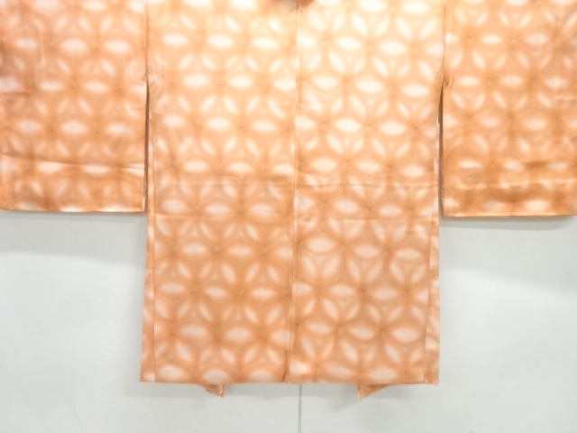 JAPANESE KIMONO / UNUSED HAORI / SILK / ABSTRACT KIKKO